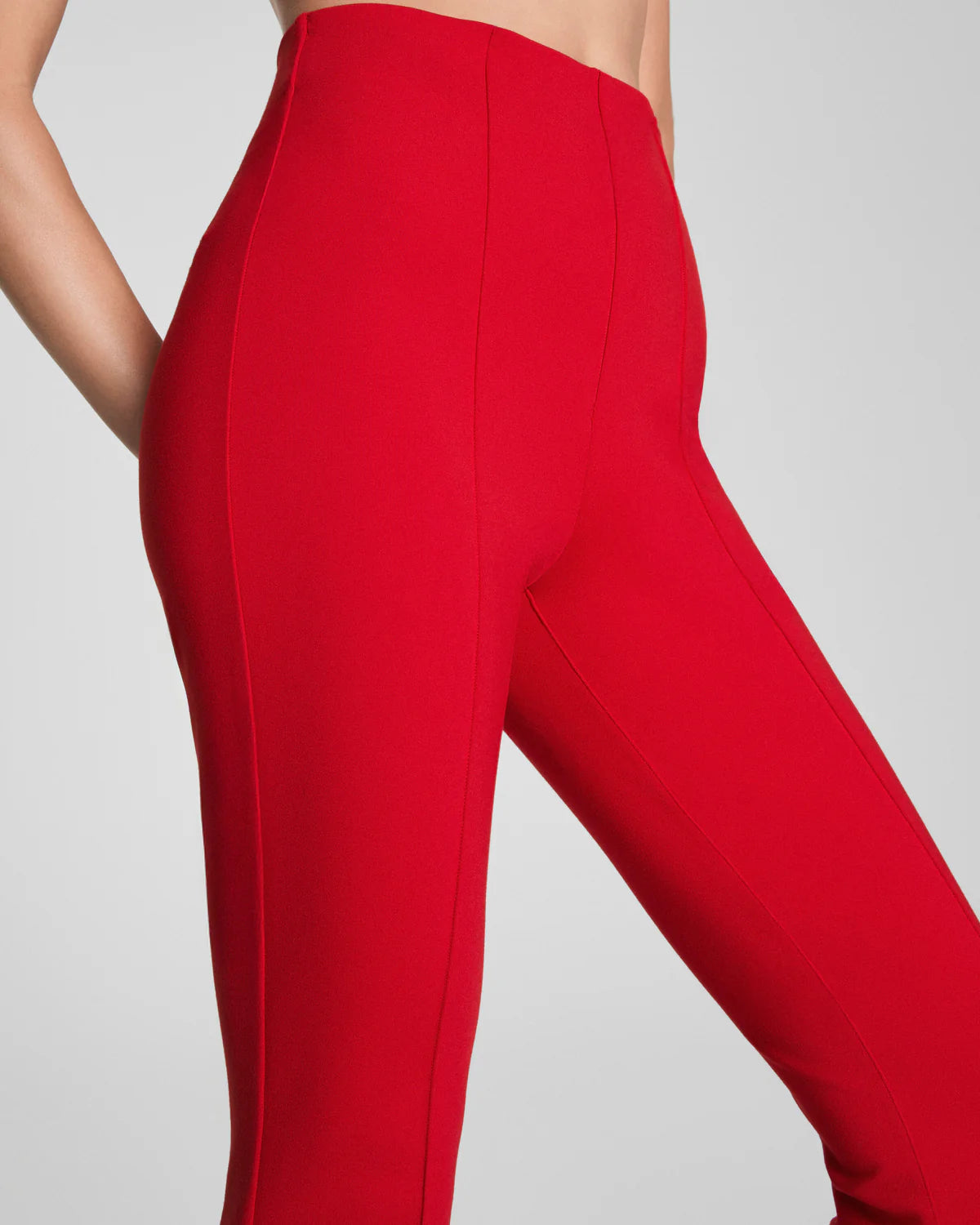 Ponte Micro Flare Pant in Spanx Red