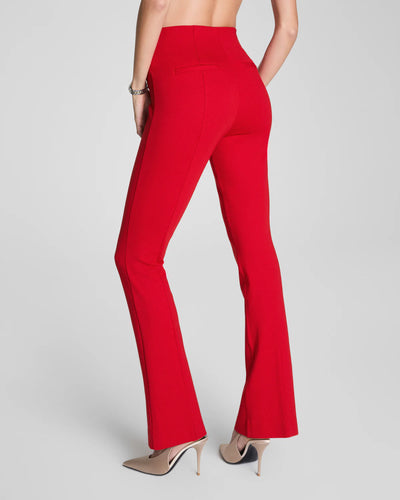 Ponte Micro Flare Pant in Spanx Red