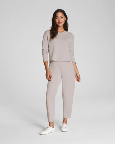 Barrel Leg Pant in French Grey