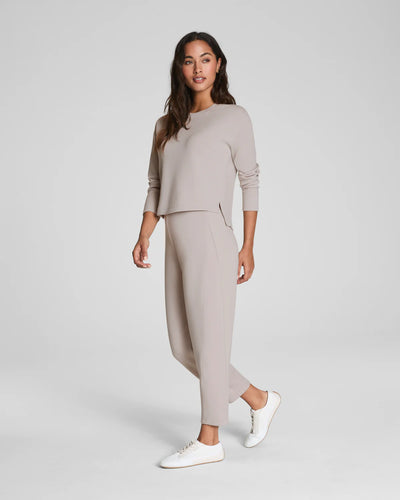 Barrel Leg Pant in French Grey
