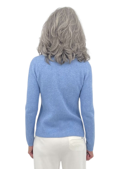 Full Zip Cardigan in Sky