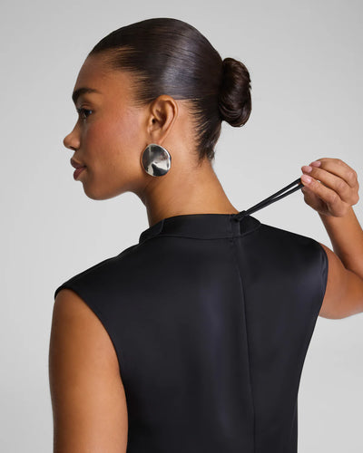 Sleeveless Cowl Neck Top in Black