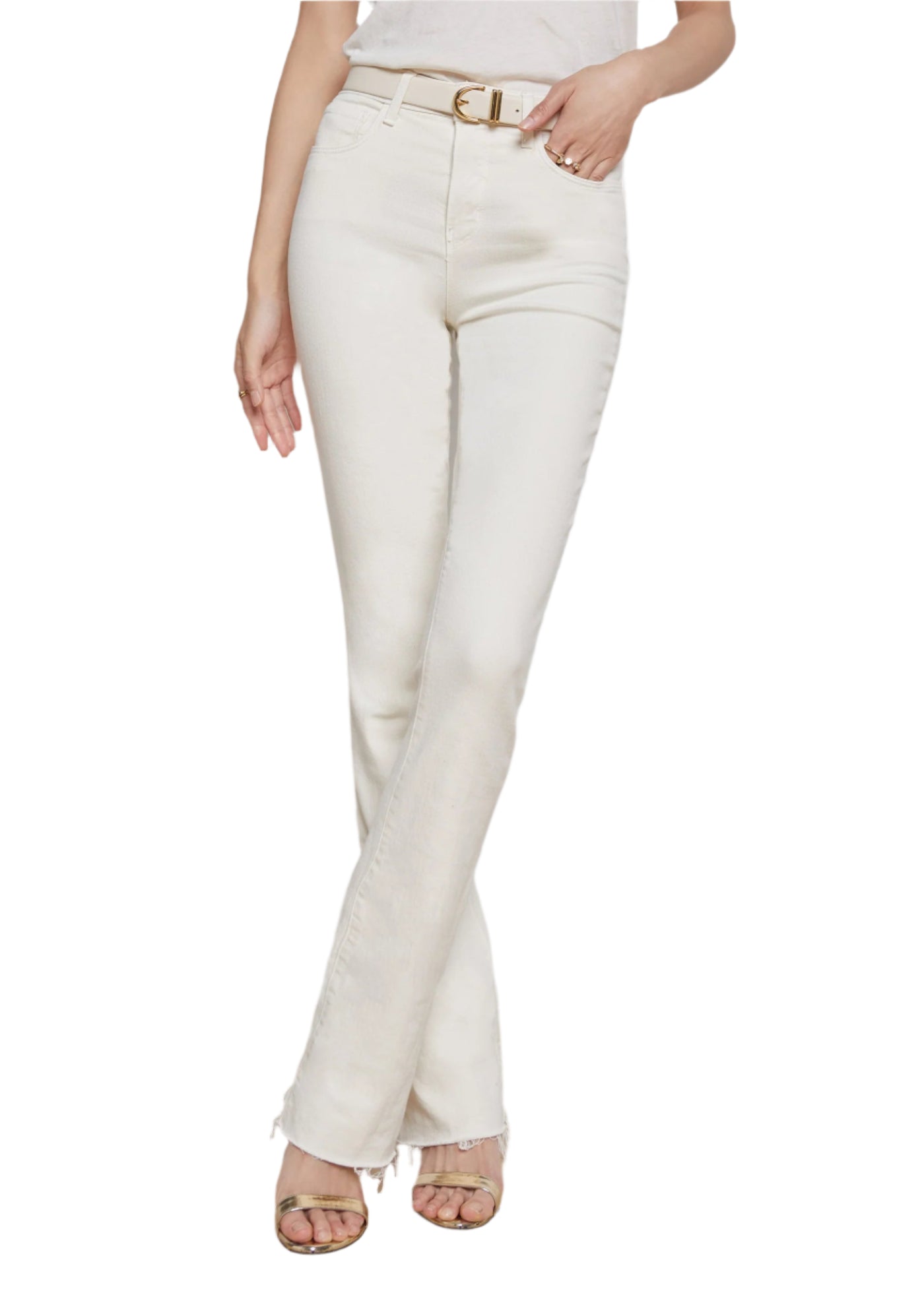 Ruth Straight-Leg Jean in Vintage White