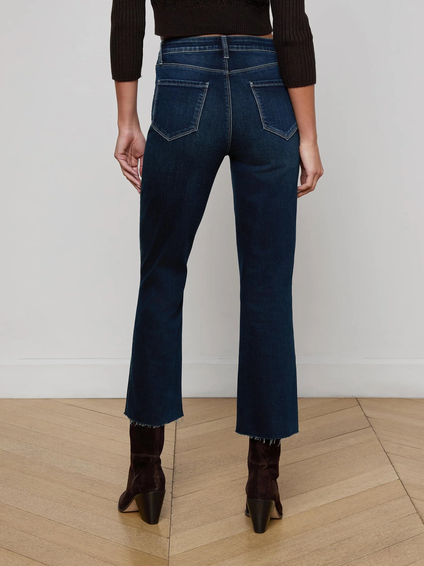 Kendra Cropped Flare Jean in Bolton