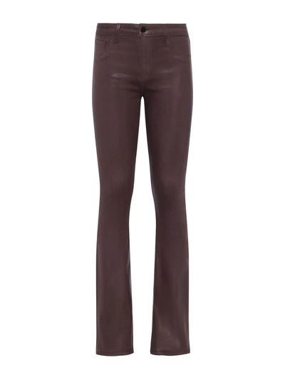 Selma Coated Bootcut Jean in Chocolate Coated