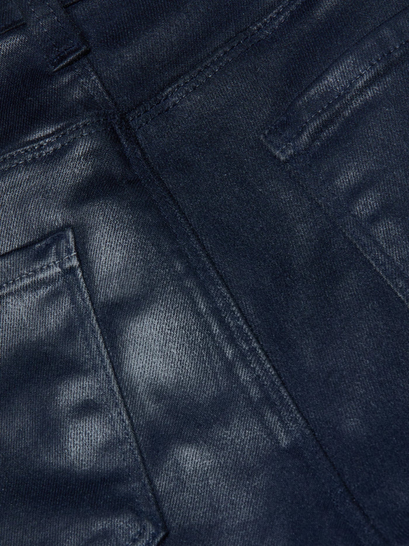 Selma Coated High Rise Bootcut Jean in Deep Midnight Coated