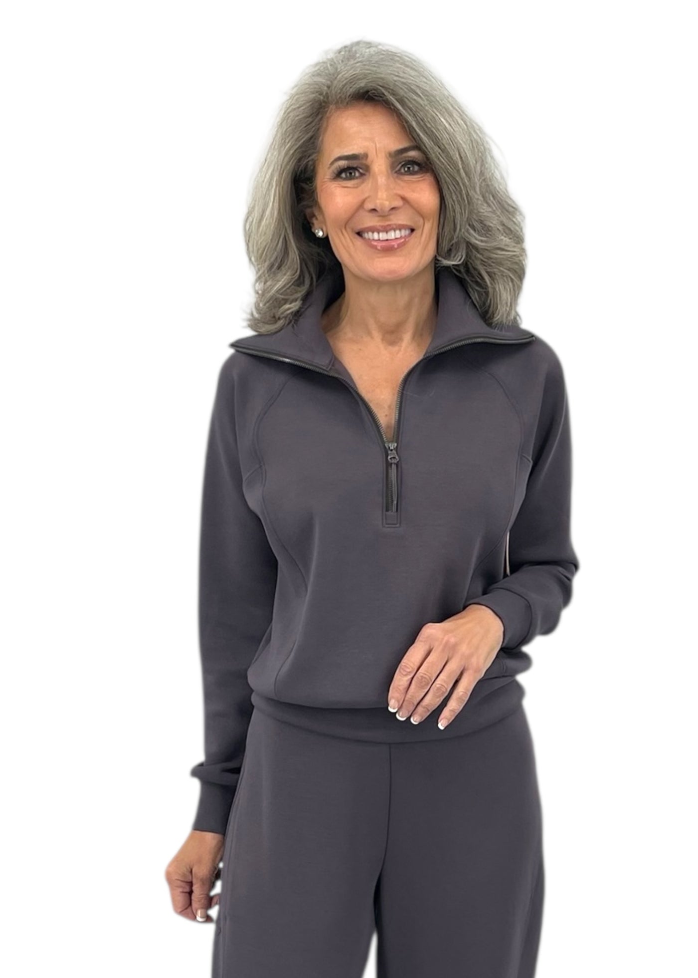 Air Essentials Half Zip in Storm