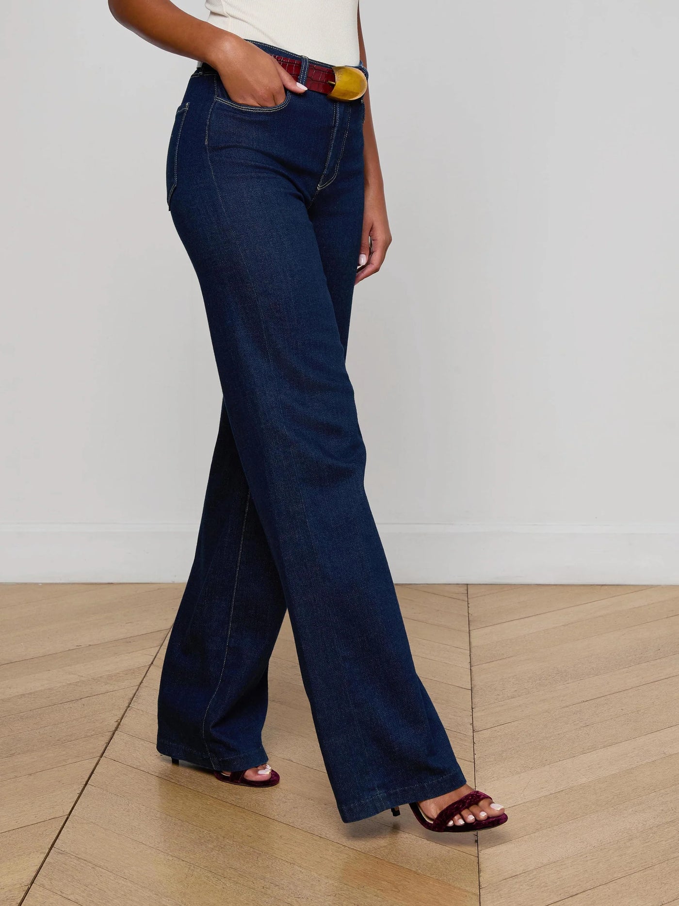Clayton Wide-Leg Jean in Koval