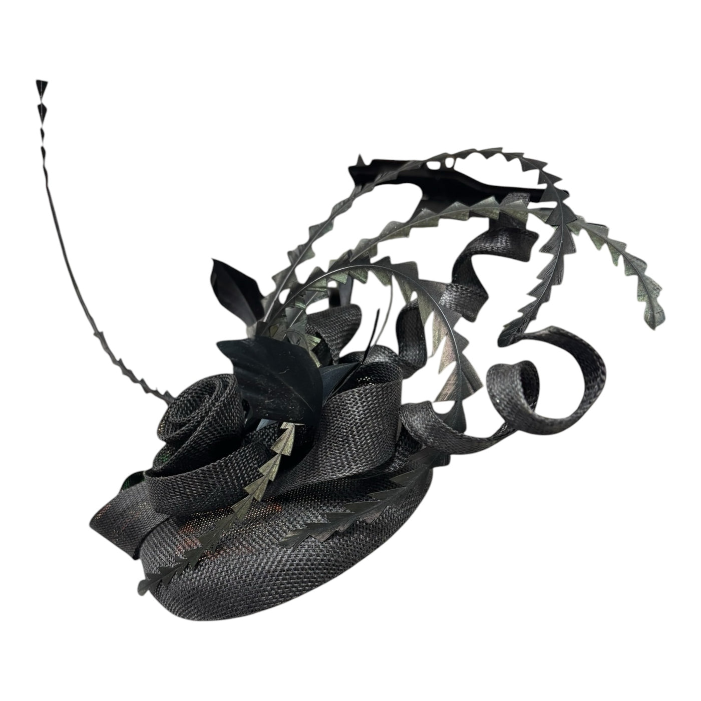 Black sinamay Fascinator