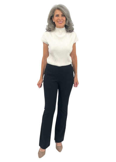 Pull On Ponte Pant in Black