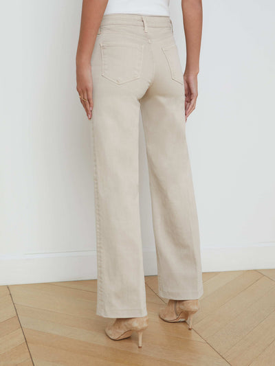 Scottie Wide-Leg Jean in Biscuit