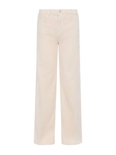 Scottie Corduroy Wide-Leg Jean in French Vanilla