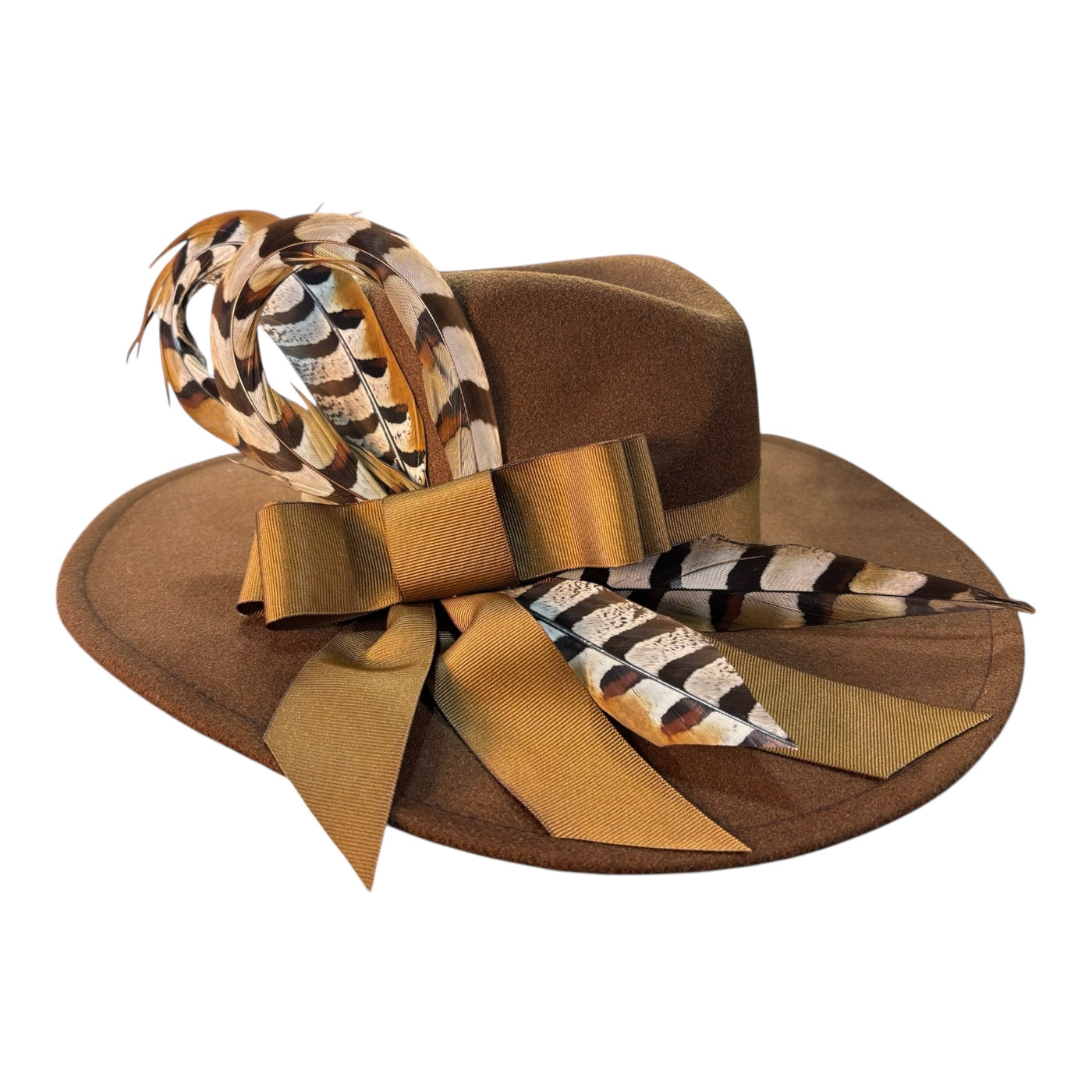 Chocolate Brown Felt Fedora