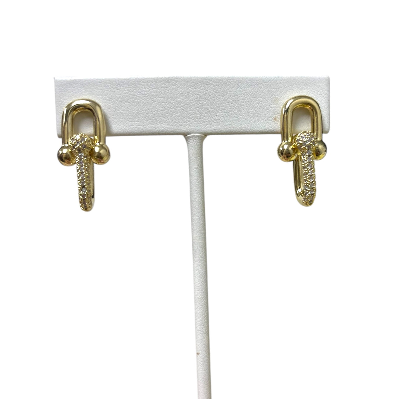 Gold Margo Pave Earrings