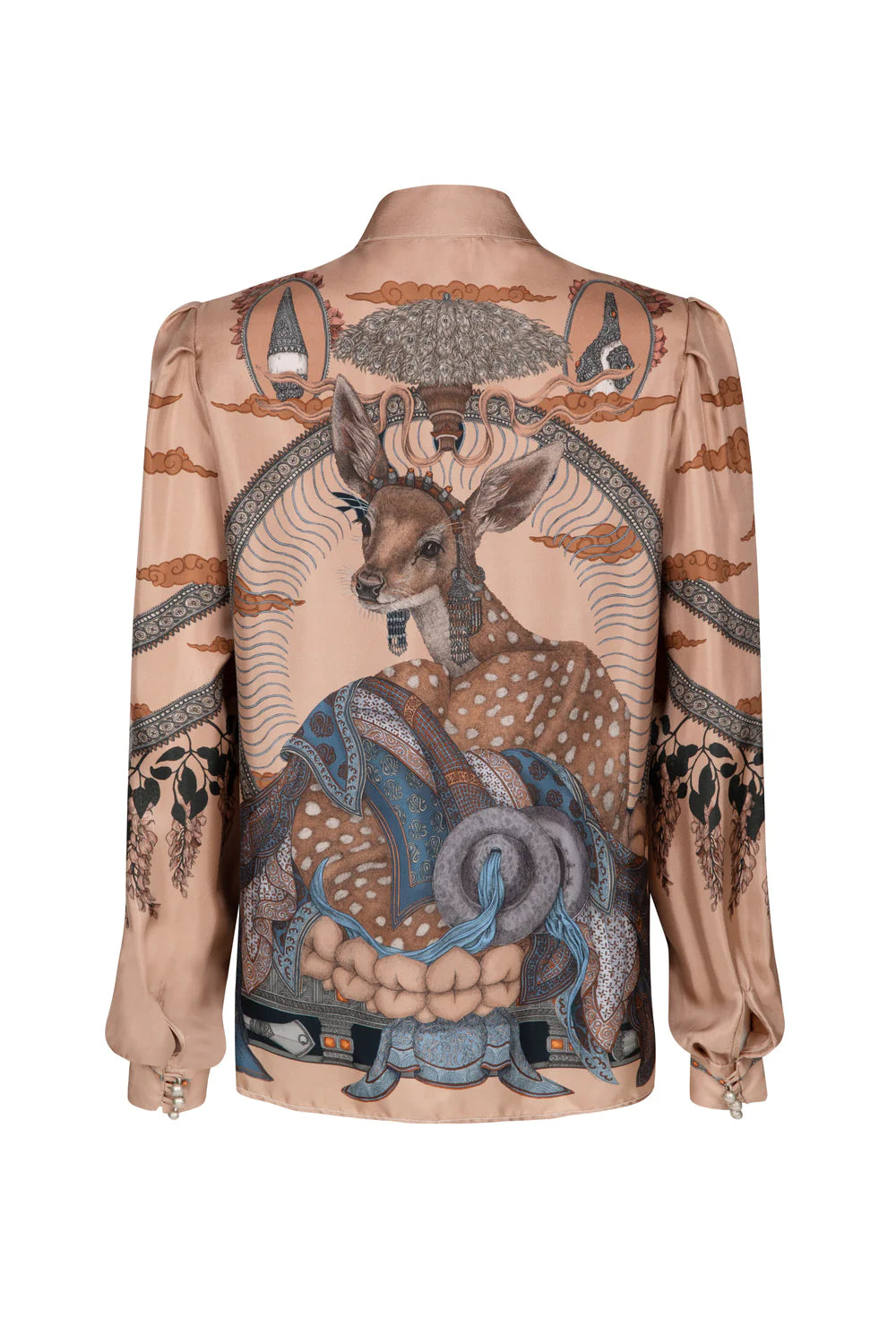 The Song Deer Blouse - Coral/Quartz