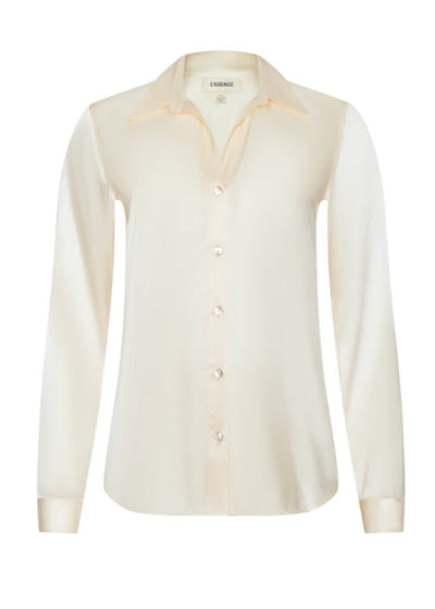 Tyler Silk Blouse in Ecru
