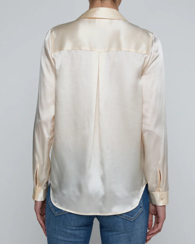 Tyler Silk Blouse in Ecru