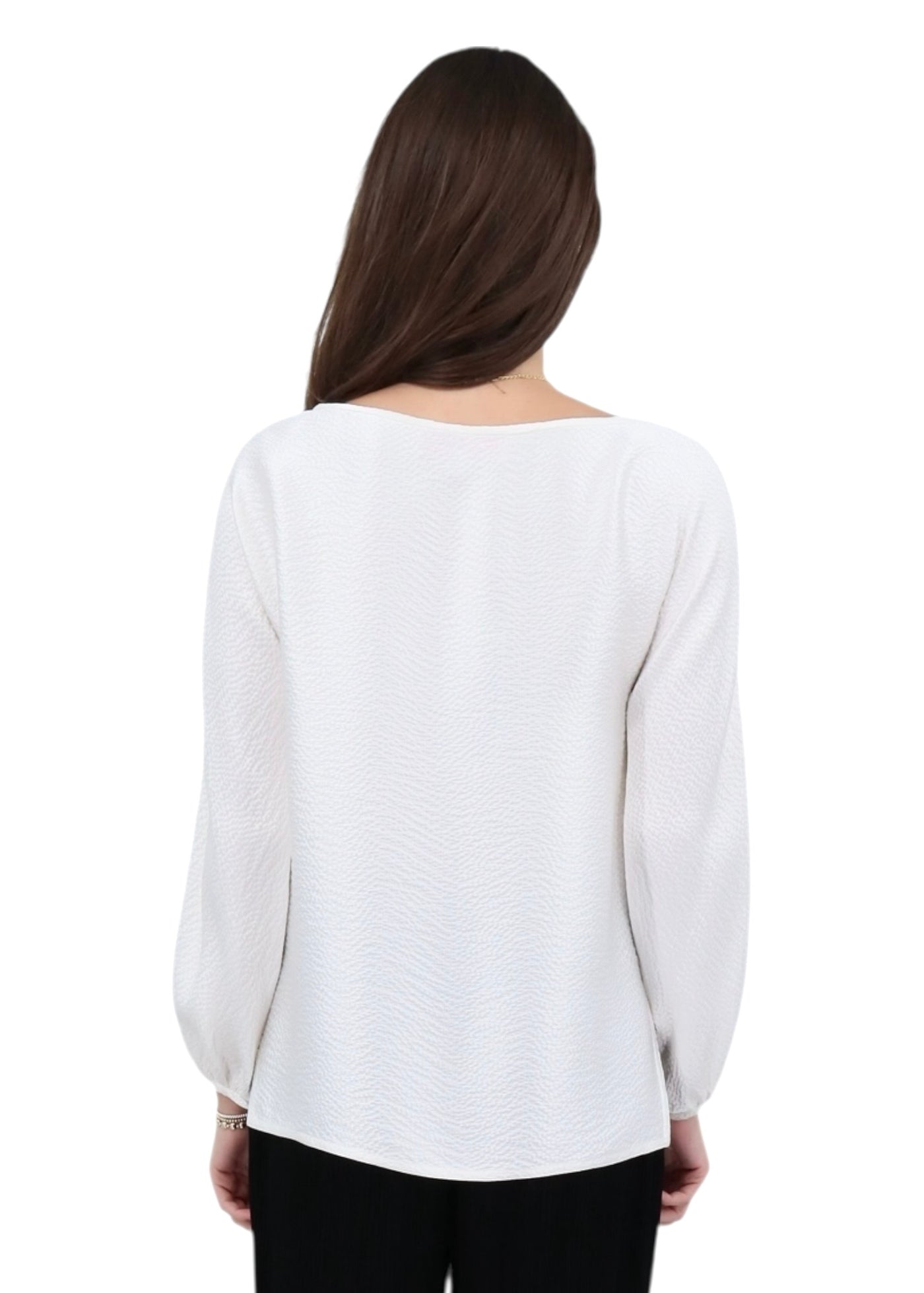 Hammered Satin Kimono Blouse