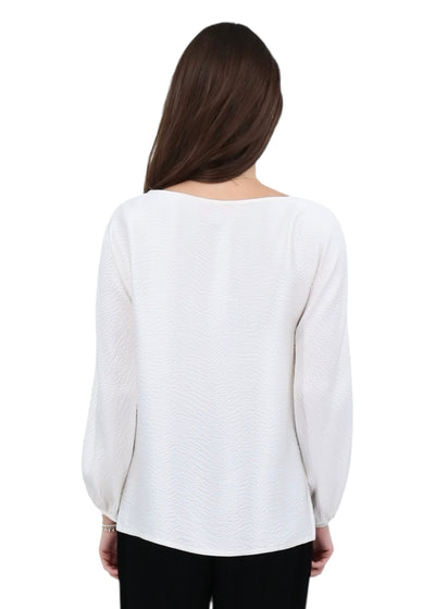 Hammered Satin Kimono Blouse