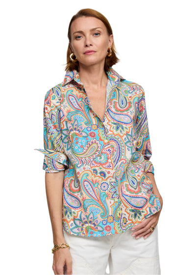 Long Sleeve Margot Top in Multi