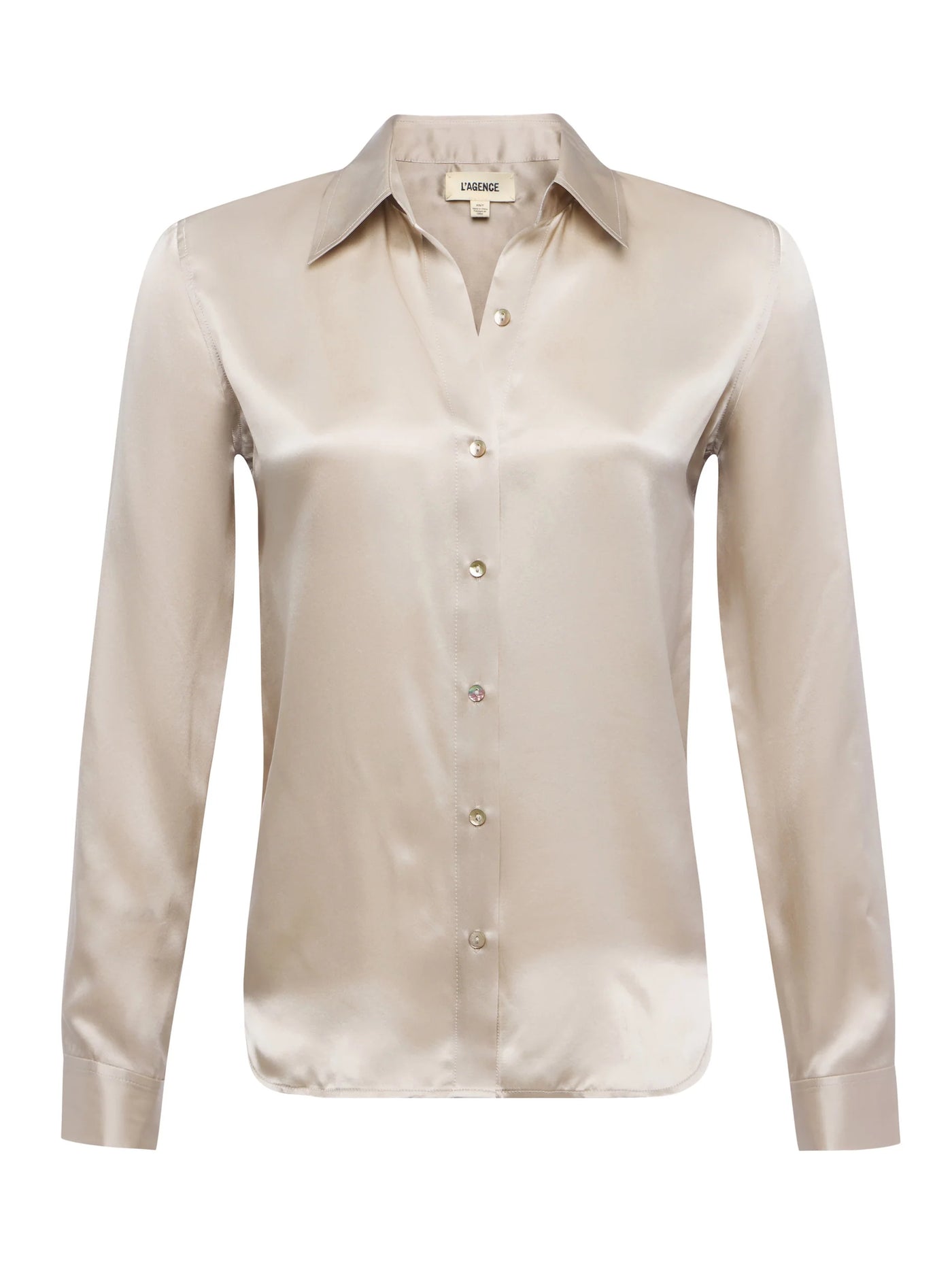 Tyler Silk Blouse in Smoke Grey