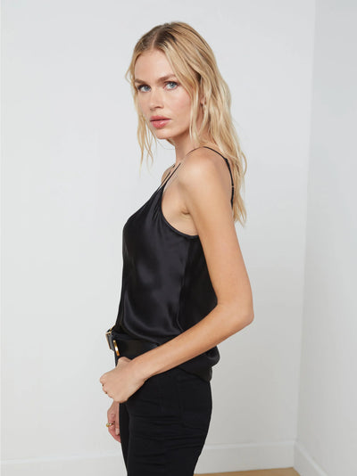 Lexi Silk Camisole in Black