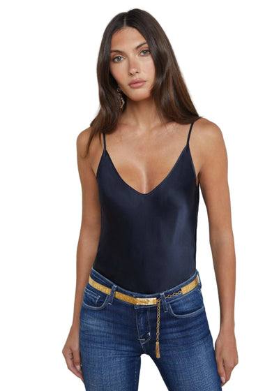 Lexi Silk Camisole in Midnight