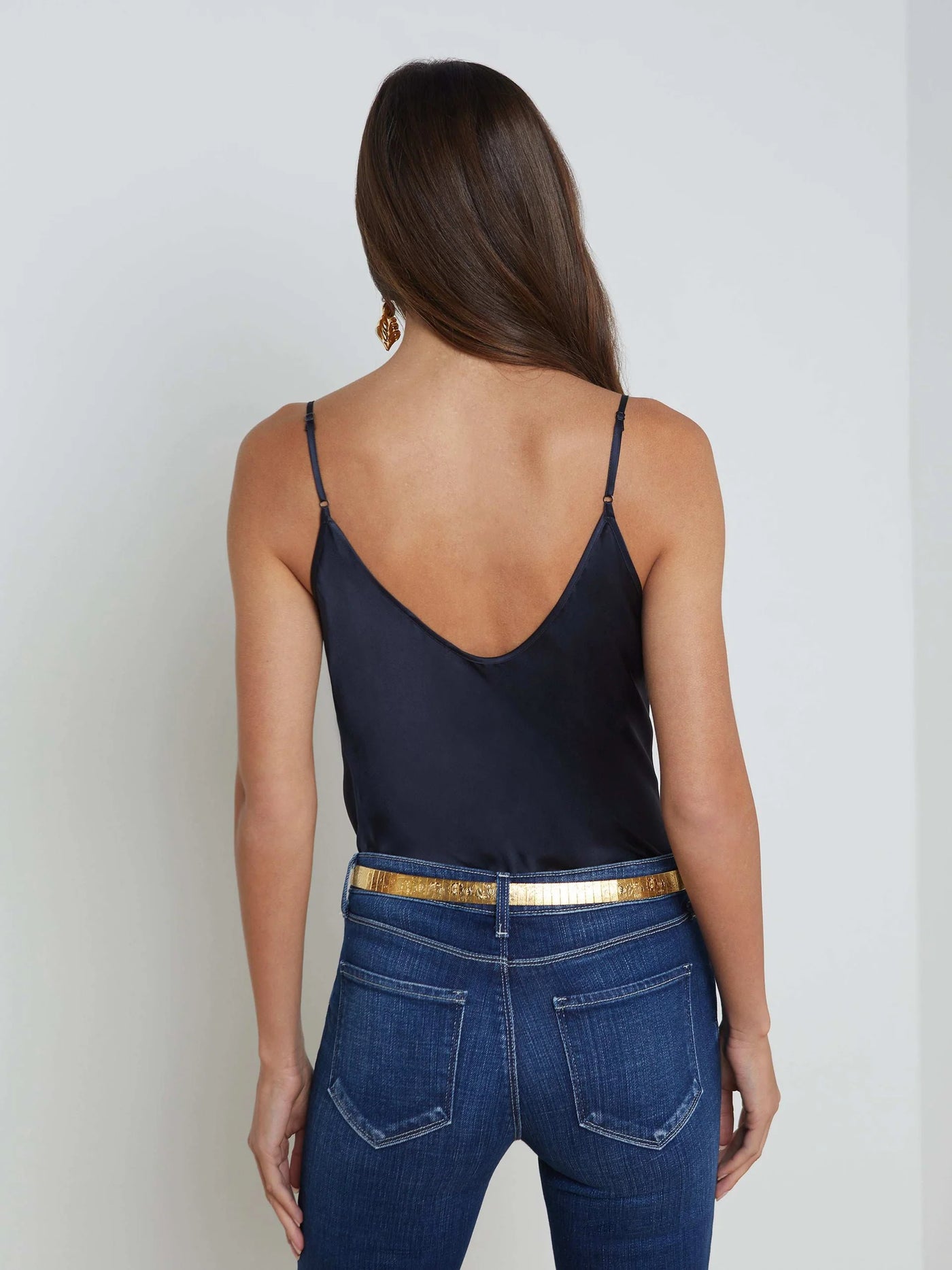 Lexi Silk Camisole in Midnight