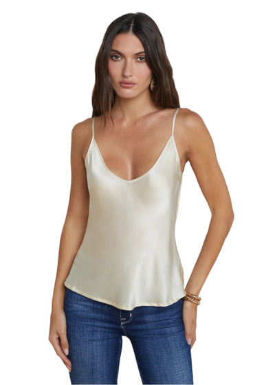 Lexi Silk Camisole in Pearl