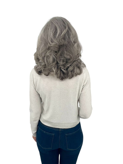 Sequin Cardigan in Ivory