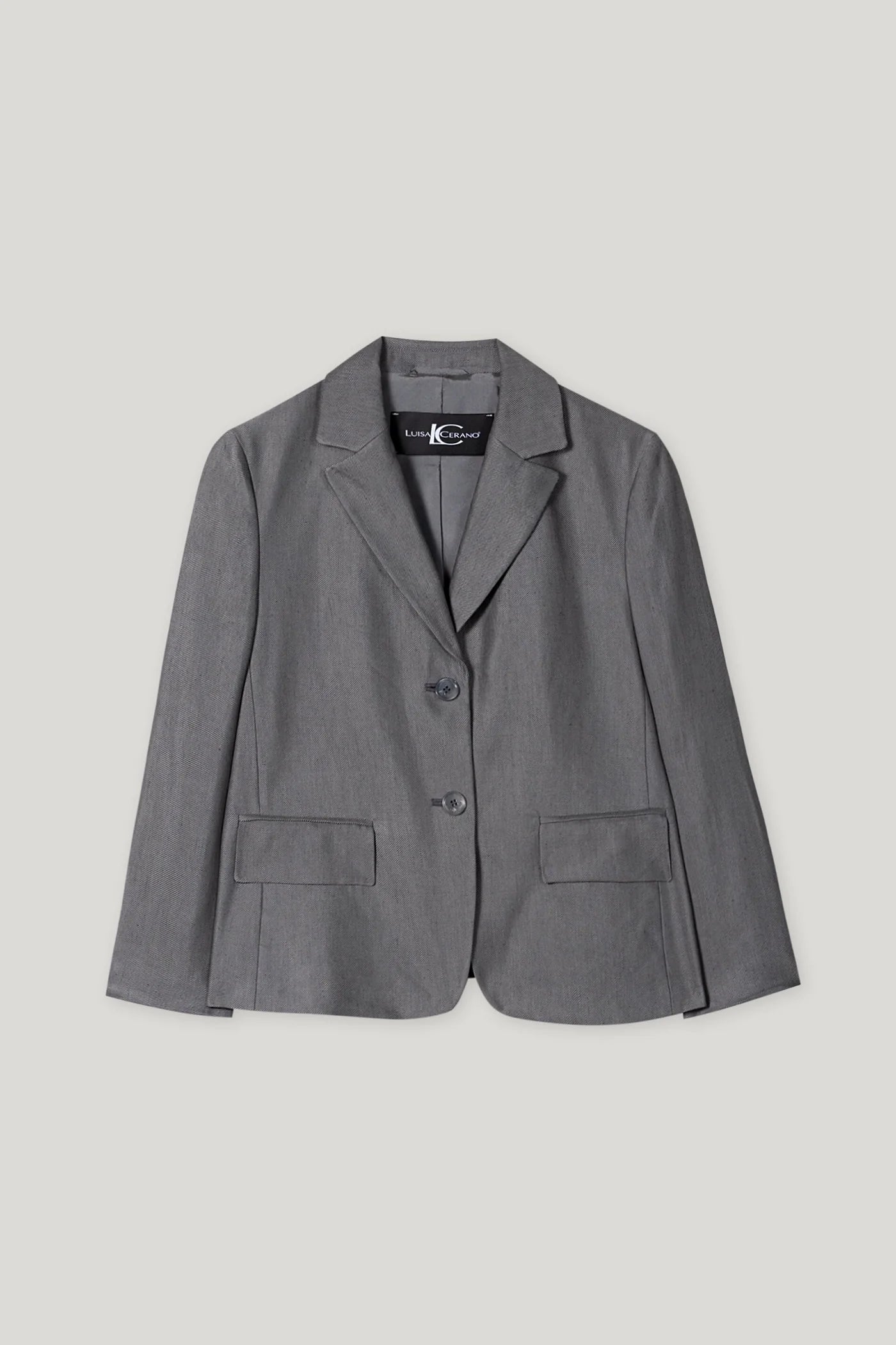 Gabardine Blazer in Cool Gray