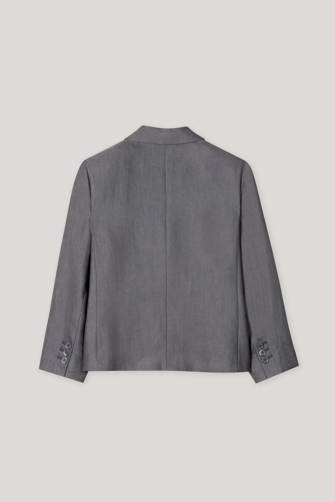Gabardine Blazer in Cool Gray
