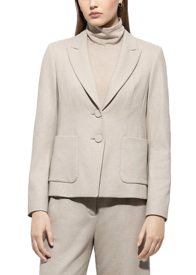 Flannel Blazer in Oyster