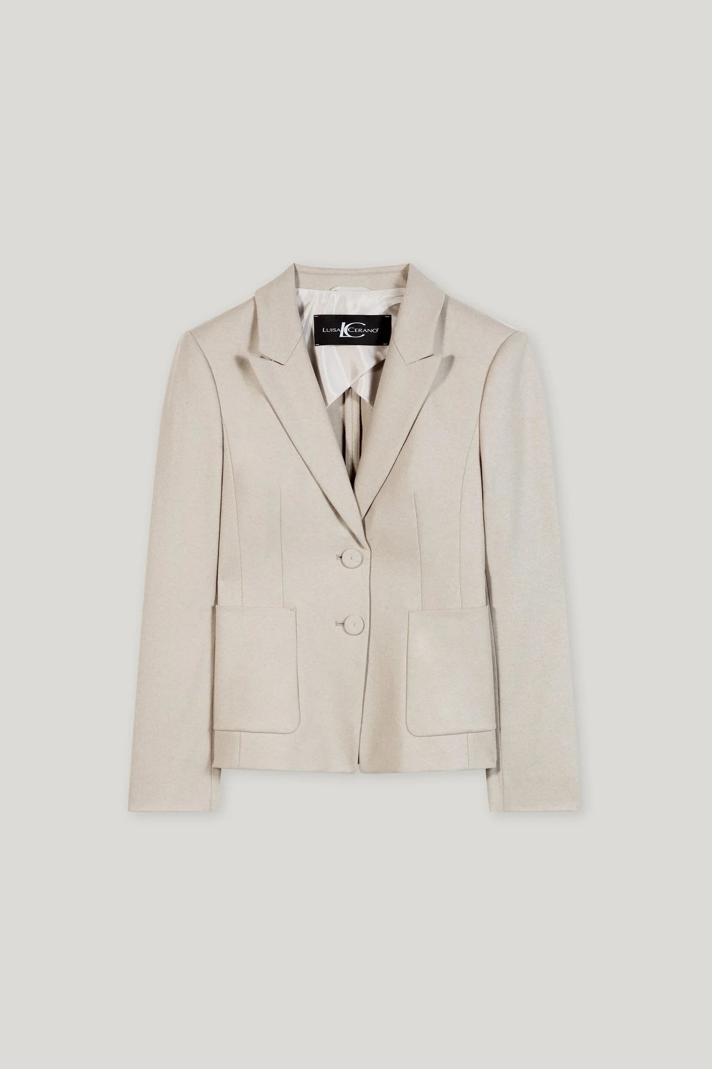 Flannel Blazer in Oyster