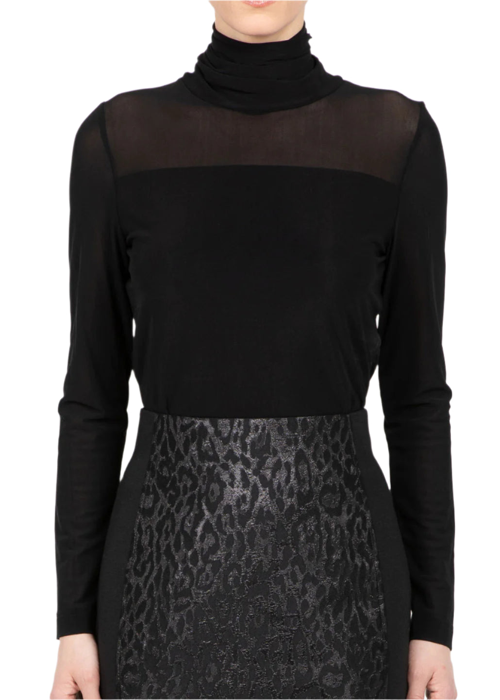 Power Mesh Top in Black