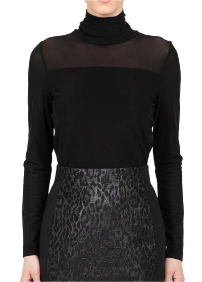 Power Mesh Top in Black