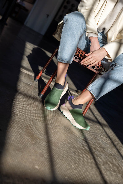 Leisure Sneakers - Celine Green/Grey