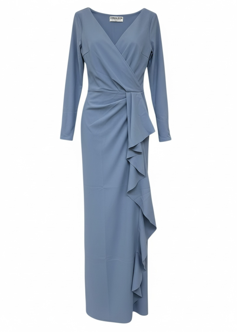 Sayon Gown in Retro Blue