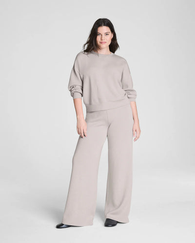 Air Essentials Wide Leg Pant in French Grey