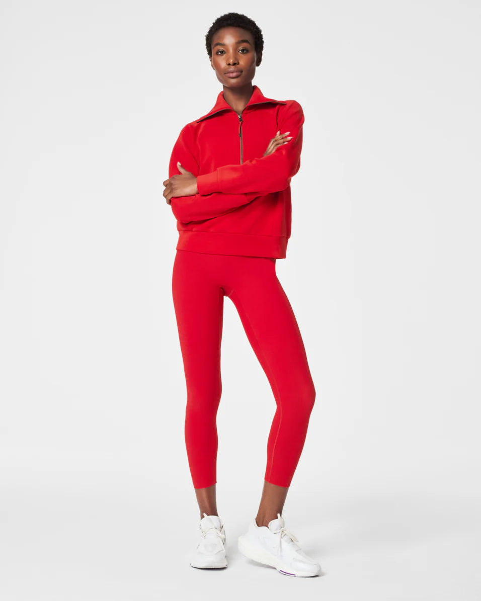 Air Essentials Half Zip in Spanx Red