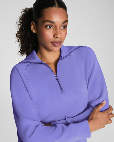 Air Essentials Half Zip in Amethyst