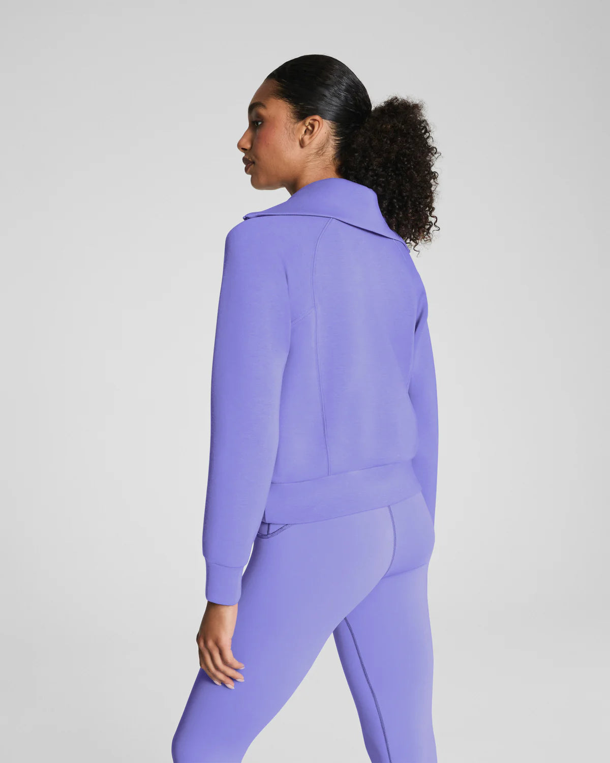 Air Essentials Half Zip in Amethyst