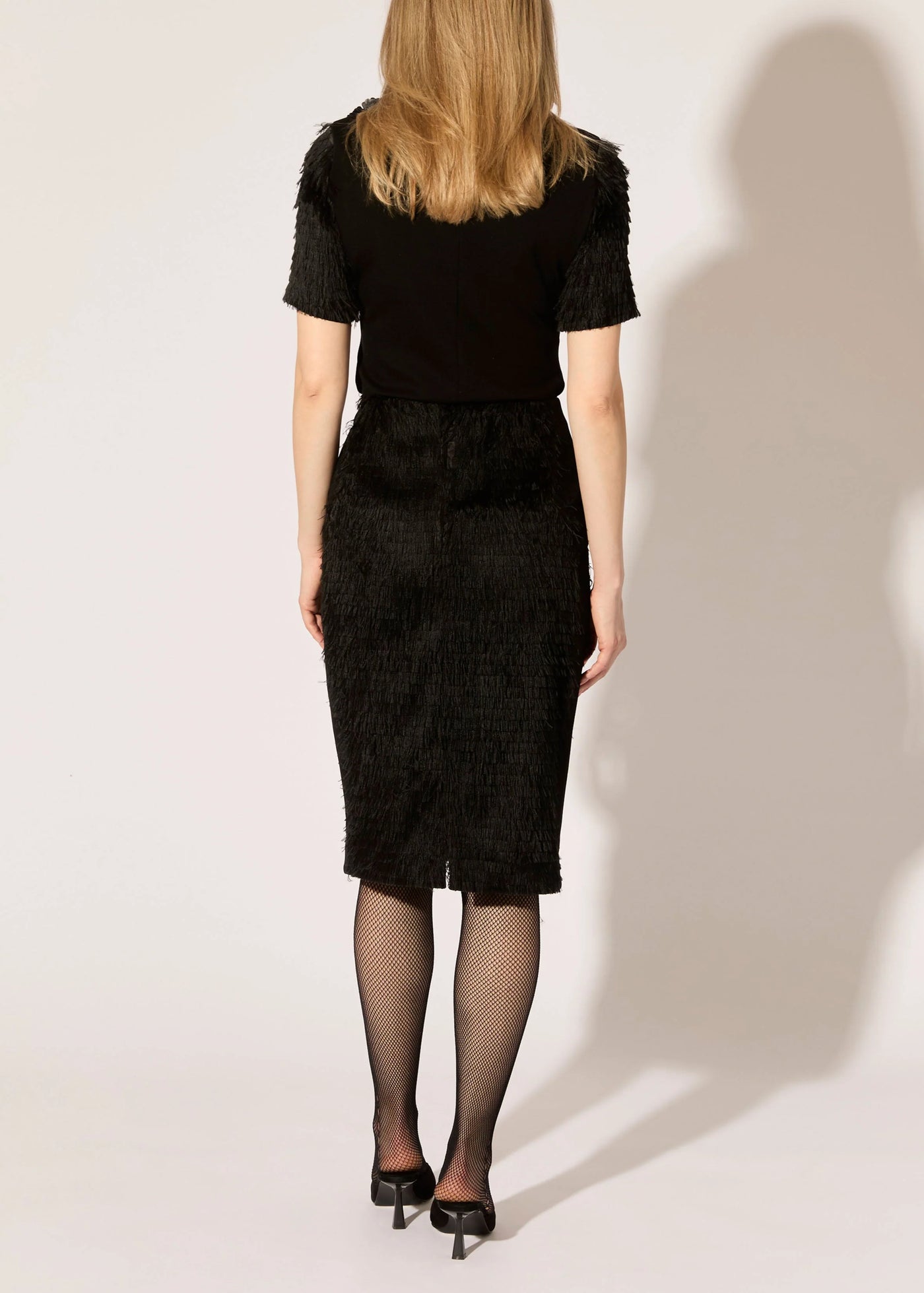 Eyelash Coupe Top in Black