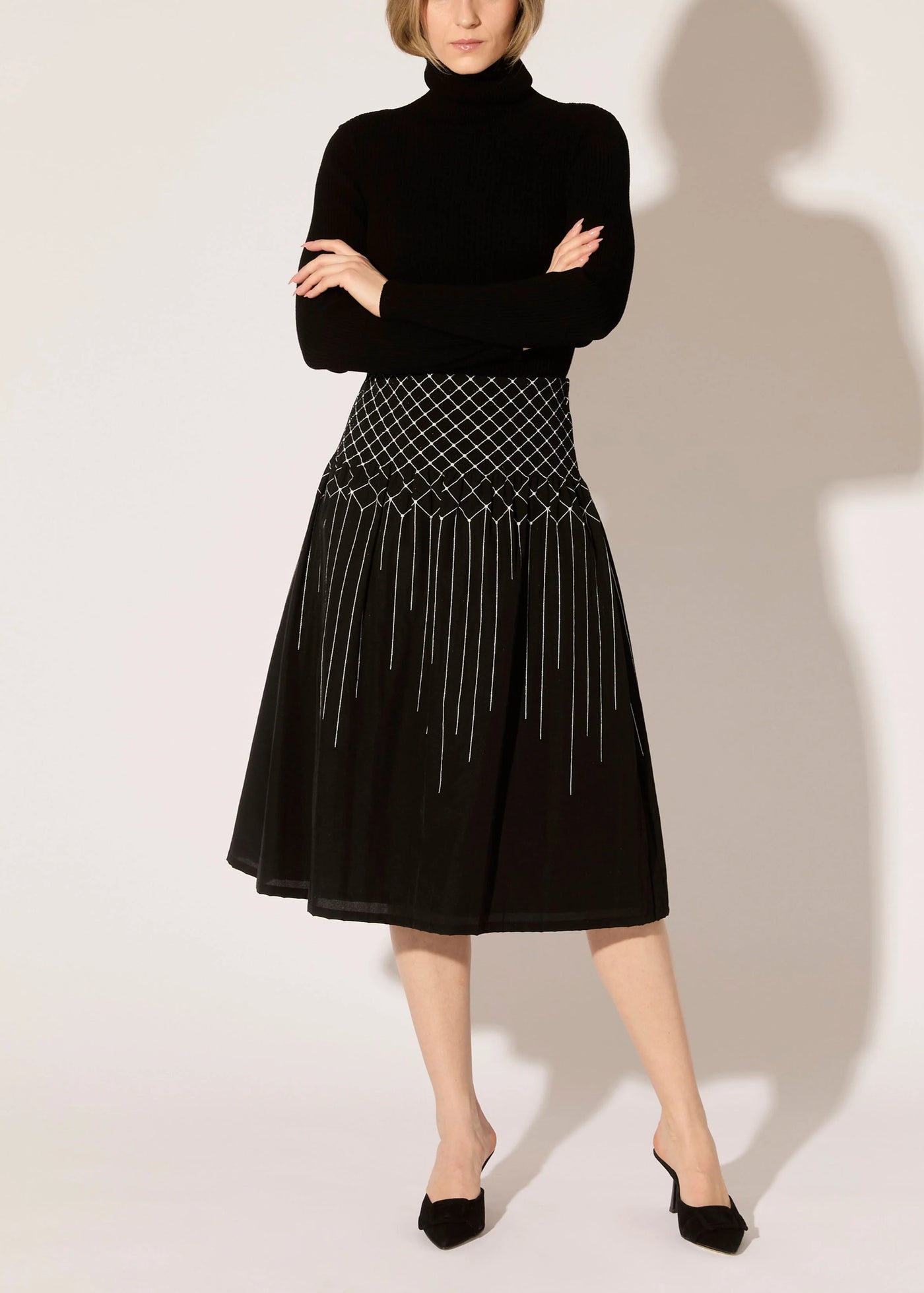 Ecovera Knit Turtleneck in Black