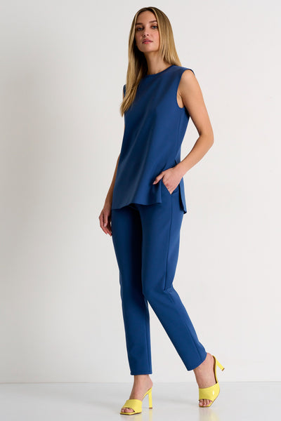 Elegant Sleeveless Top - California Blue