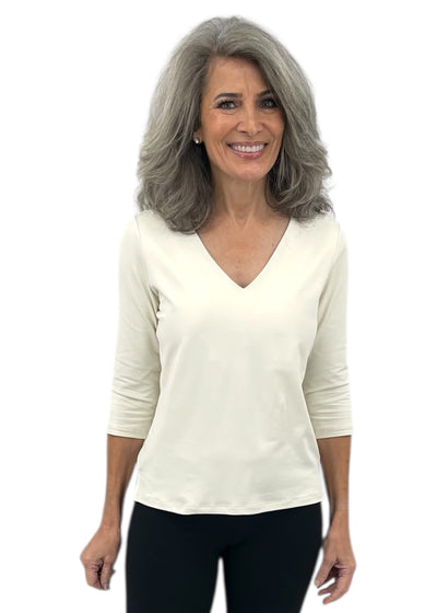 The 3/4 Sleeve V-Neck