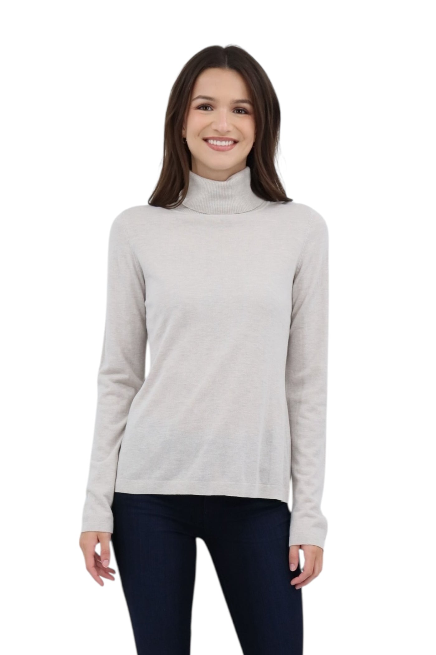 Turtleneck Top in Birch