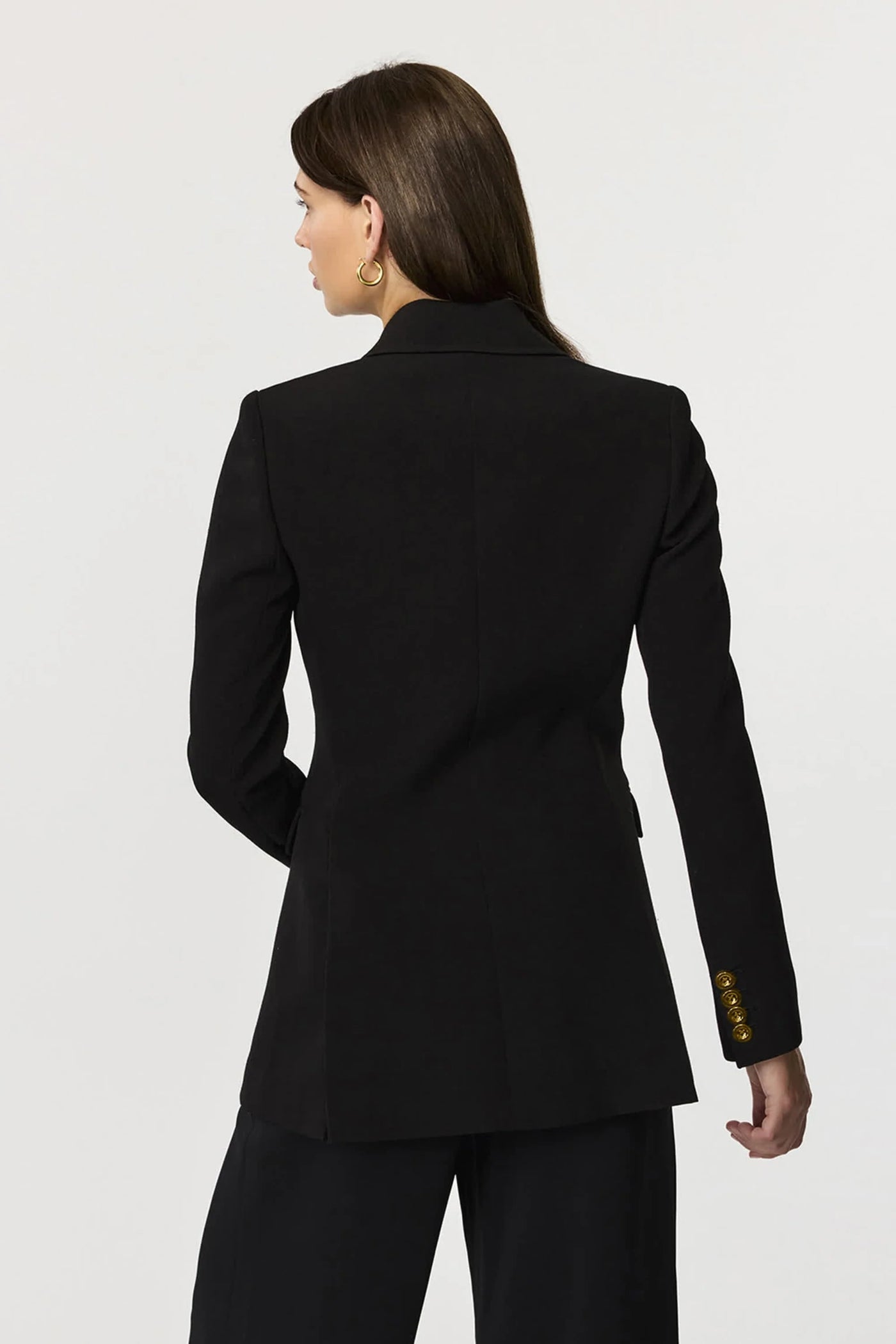 Mia Double Breasted Blazer in Jet