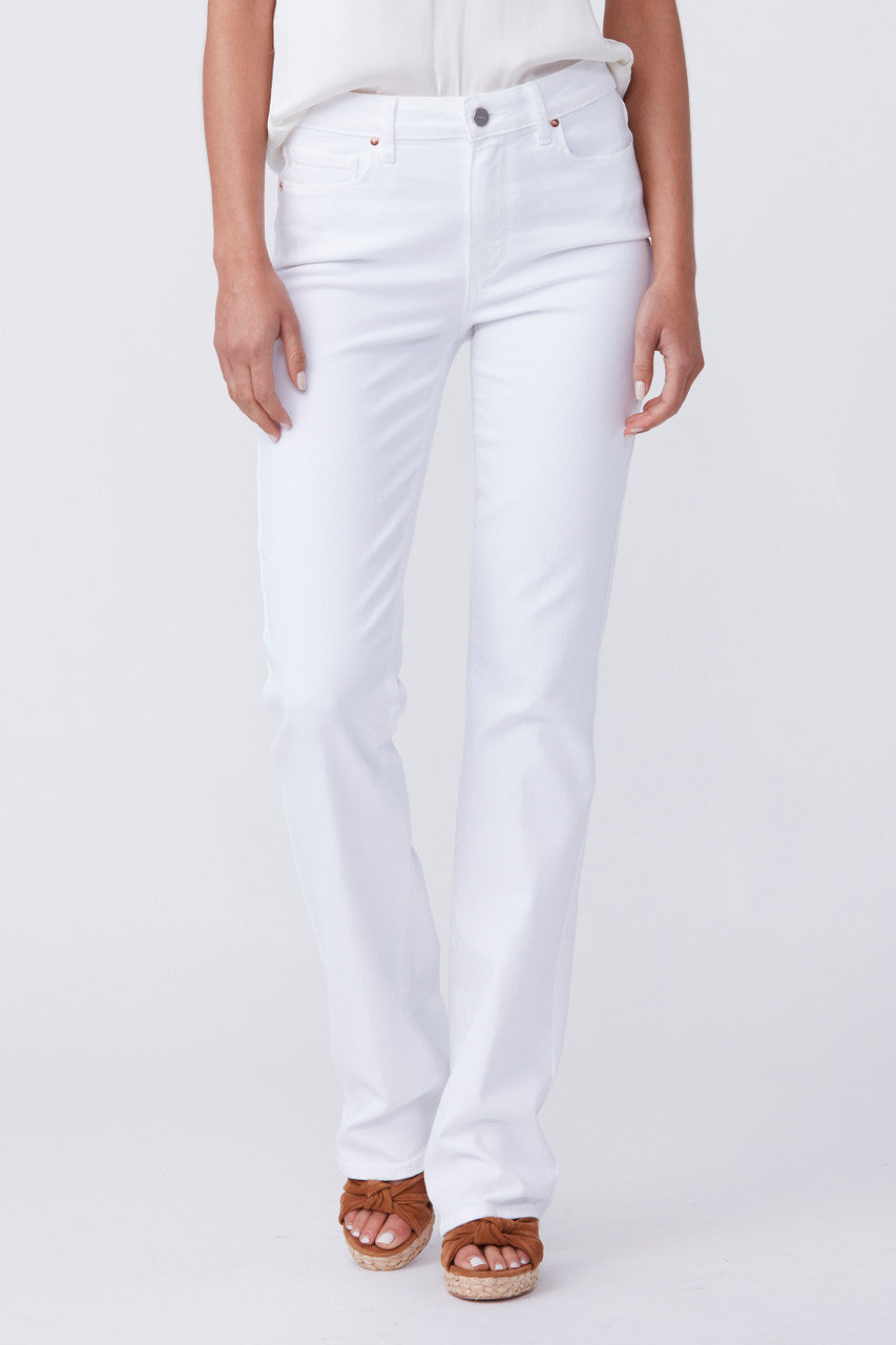 Crisp White High Rise Manhattan Boot 32 In
