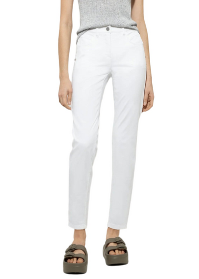 High-Stretch Skinny Denim in Bleached White